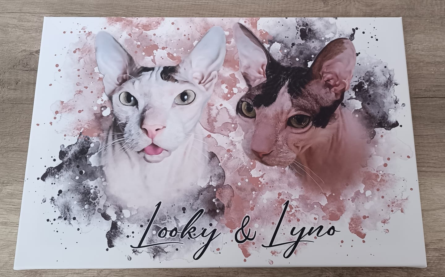 Customer photo review of Tierisches Wasserfarben Portrait
