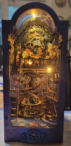 Customer photo review of Interstellar Exploration DIY Book Nook Shelf Insert