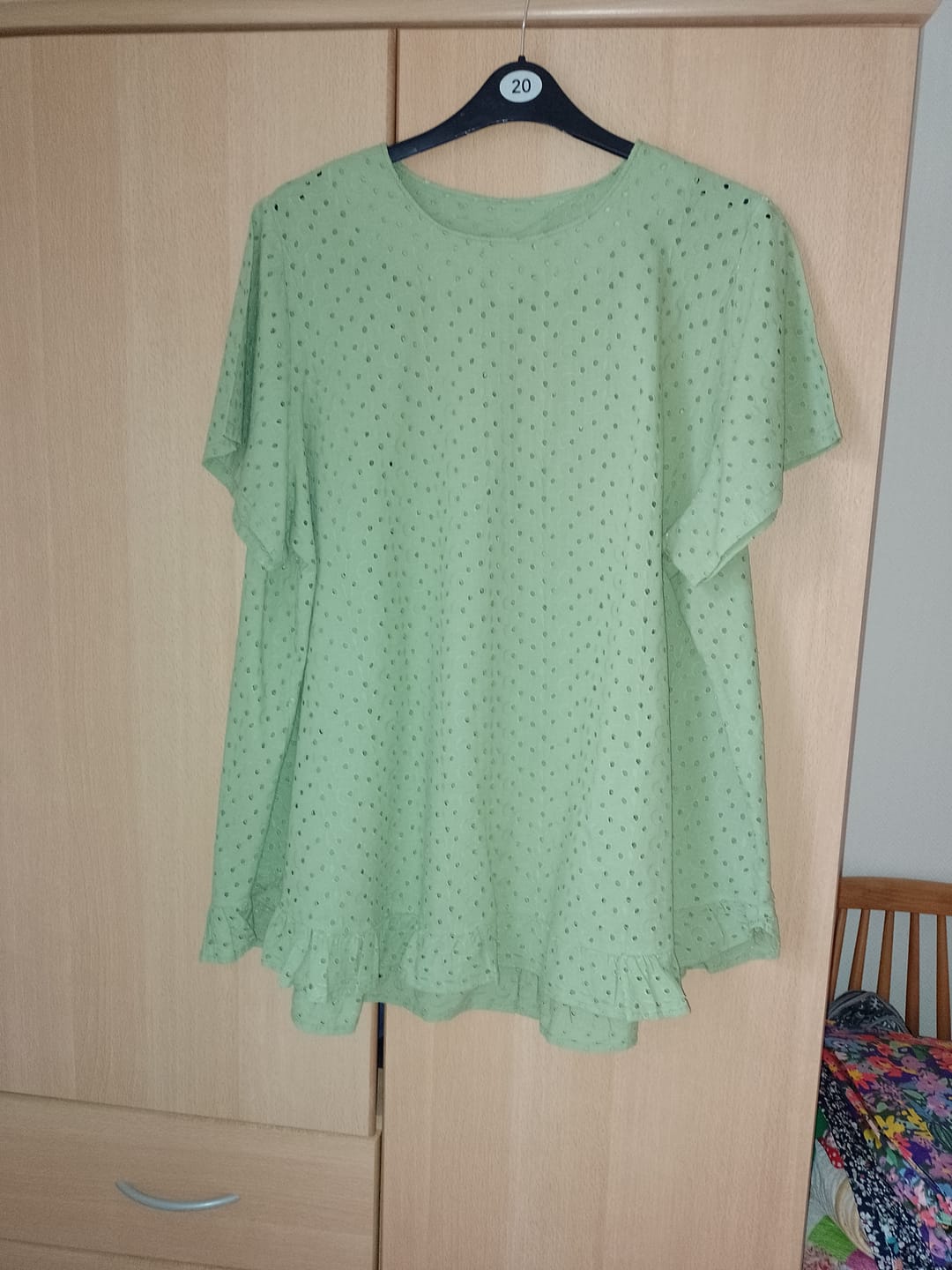 Customer photo review of Luxurious Cotton Broderie Anglaise - 60" Wide - Variations Available