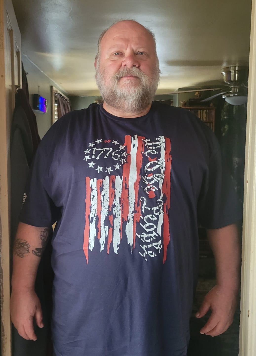 Customer photo review of We The People 1776 Flag T-Shirt