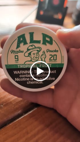 Customer video review of Tropical Fruit Nicotine Pouches
