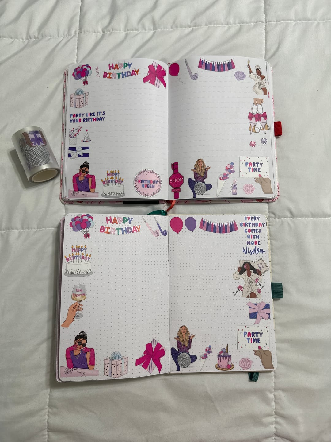 Customer photo review of It's My Birthday Pre-cut PET Tape