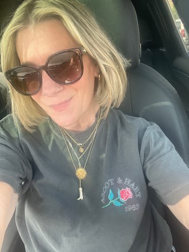 Customer photo review of A+H '83 Rose Crop Tee