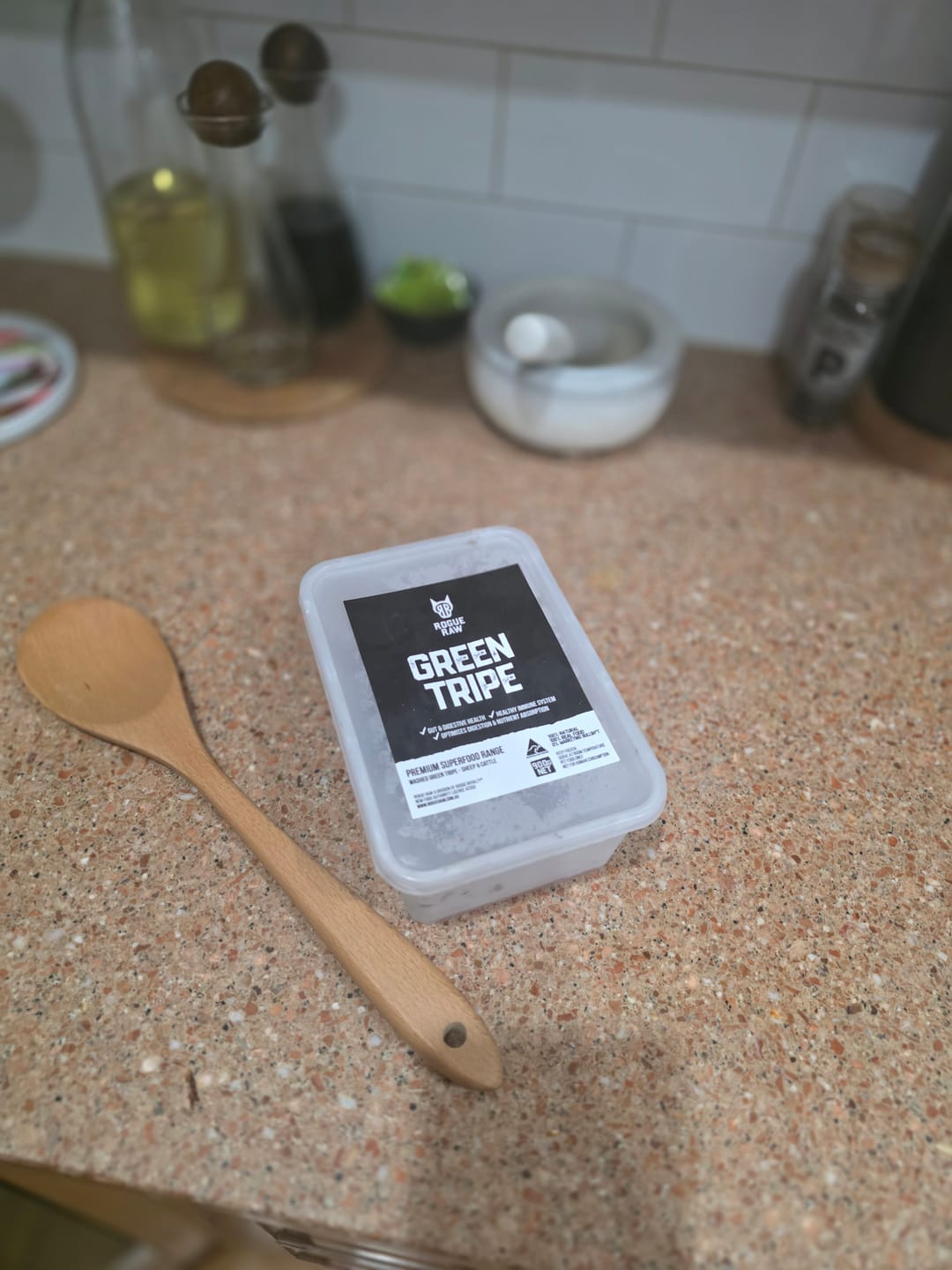 Customer photo review of Primal Raw Green Tripe | Immune & Digestive Health Dogs & Cats