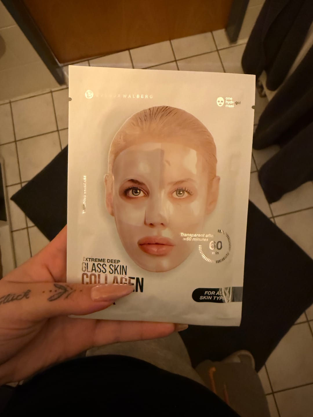 Customer photo review of Glassskinmask® - 3er Pack - Hydrogel Gesichtsmaske für strahlende Haut