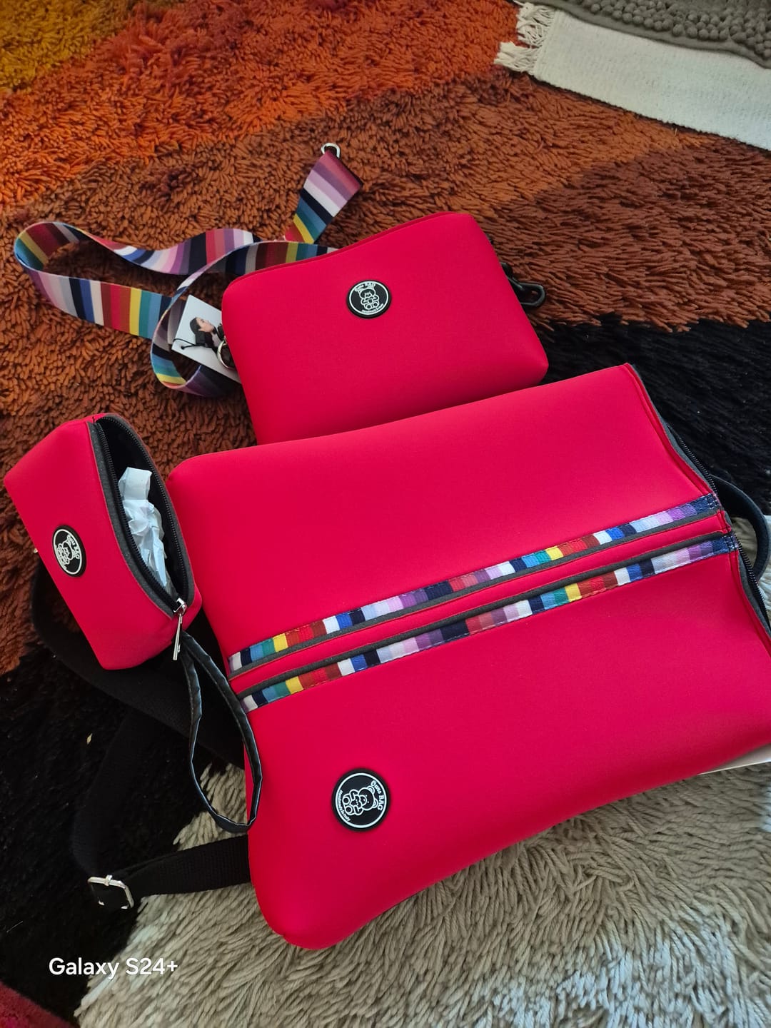 Customer photo review of TRIO | Zainetto + Pochette + Trousse