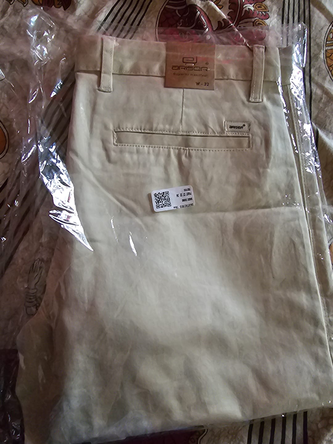 Customer photo review of Basic Chino - Cream Trouser For Men | Ariser