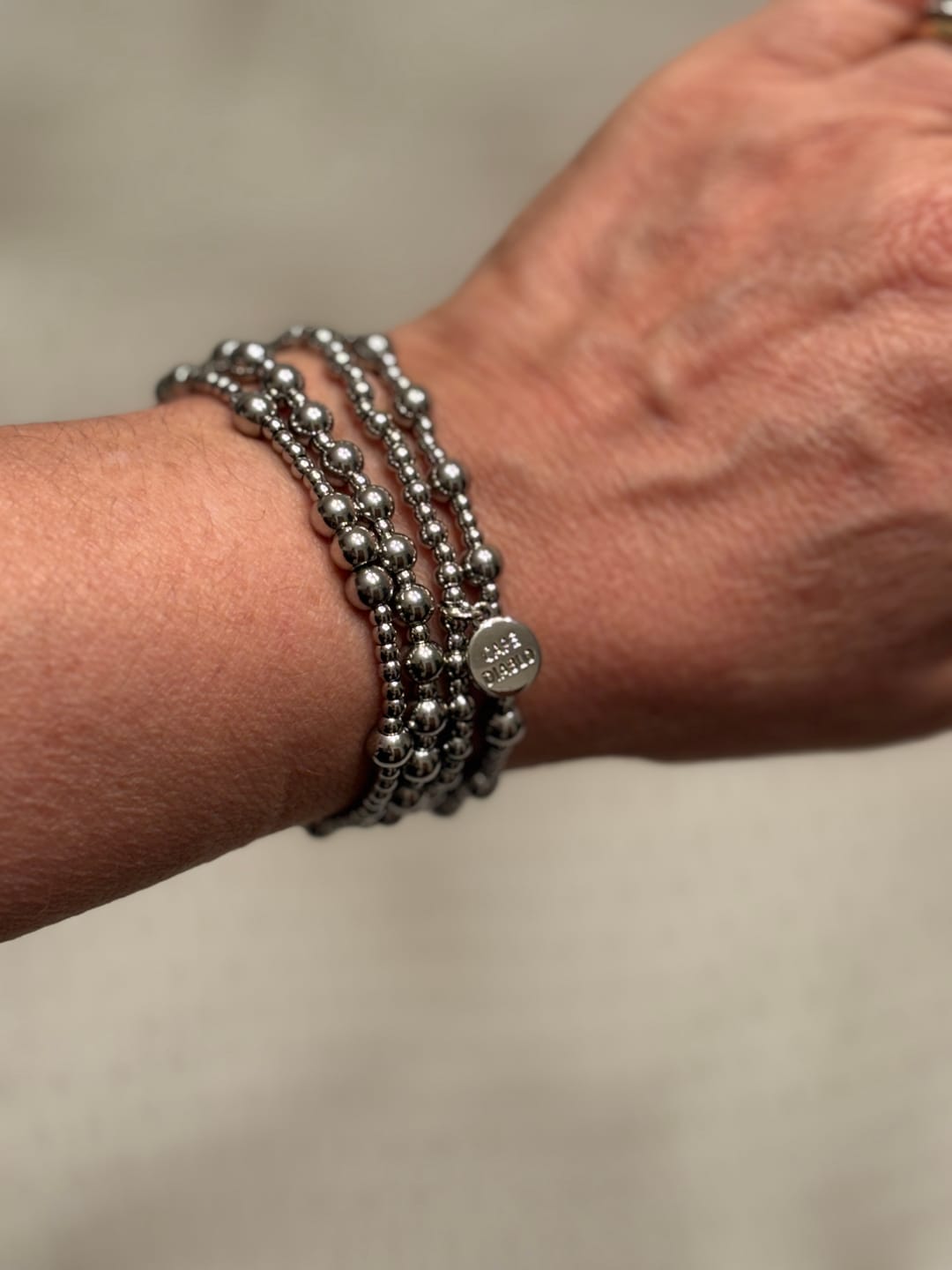 Customer photo review of Platinum Demure Bracelet Set