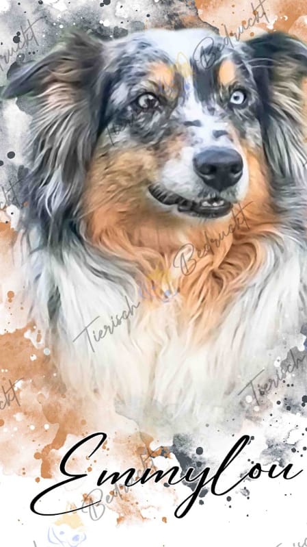 Customer photo review of Tierisches Wasserfarben Portrait