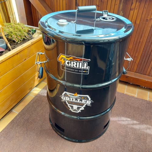 Customer photo review of 4Grill Oil Barrel Barbecue