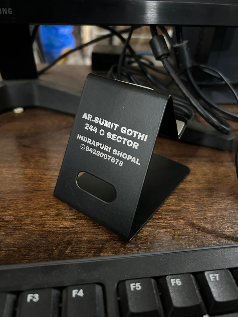 Customer photo review of Premium Mobile Stand | Best for Corporate Gifting | PrintMine.in