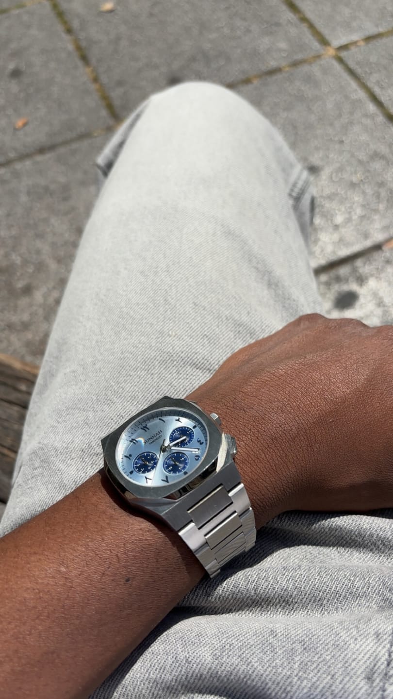 Customer photo review of MEN: Sharp Premium Steel Chrono Iceblue