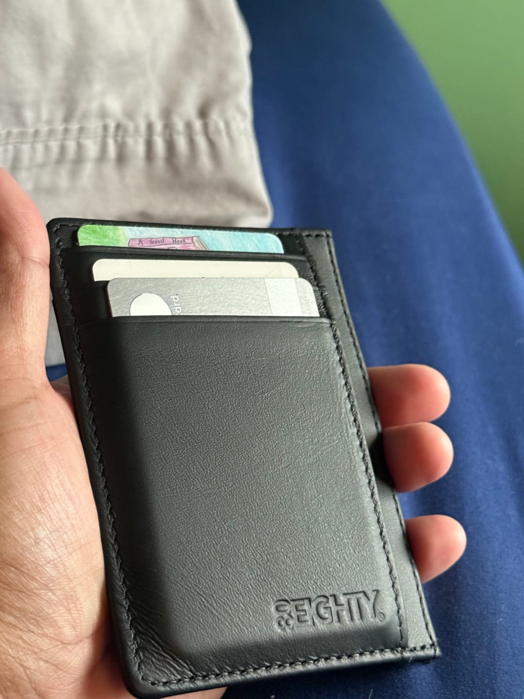 Customer photo review of 80Eighty® Black Leather Wallet