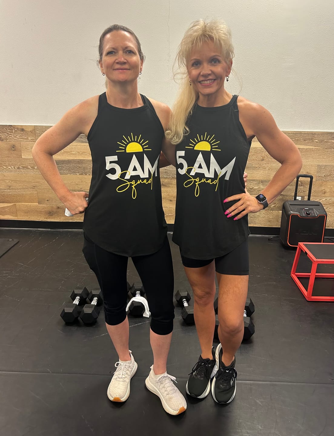 Customer photo review of 5AM Squad Rocker Tank Top