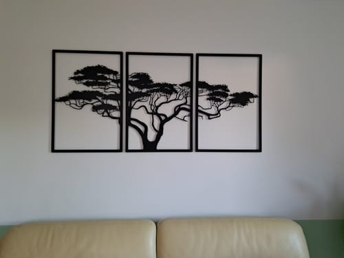 Customer photo review of Décoration murale en métal noir - Arbre de vie Africain