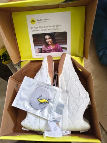 Customer photo review of HUGO Powder White Men's casual sneaker