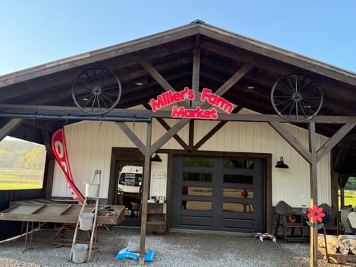 Customer photo review of Miller Farm Market (curved) - Premium Neon Artwork