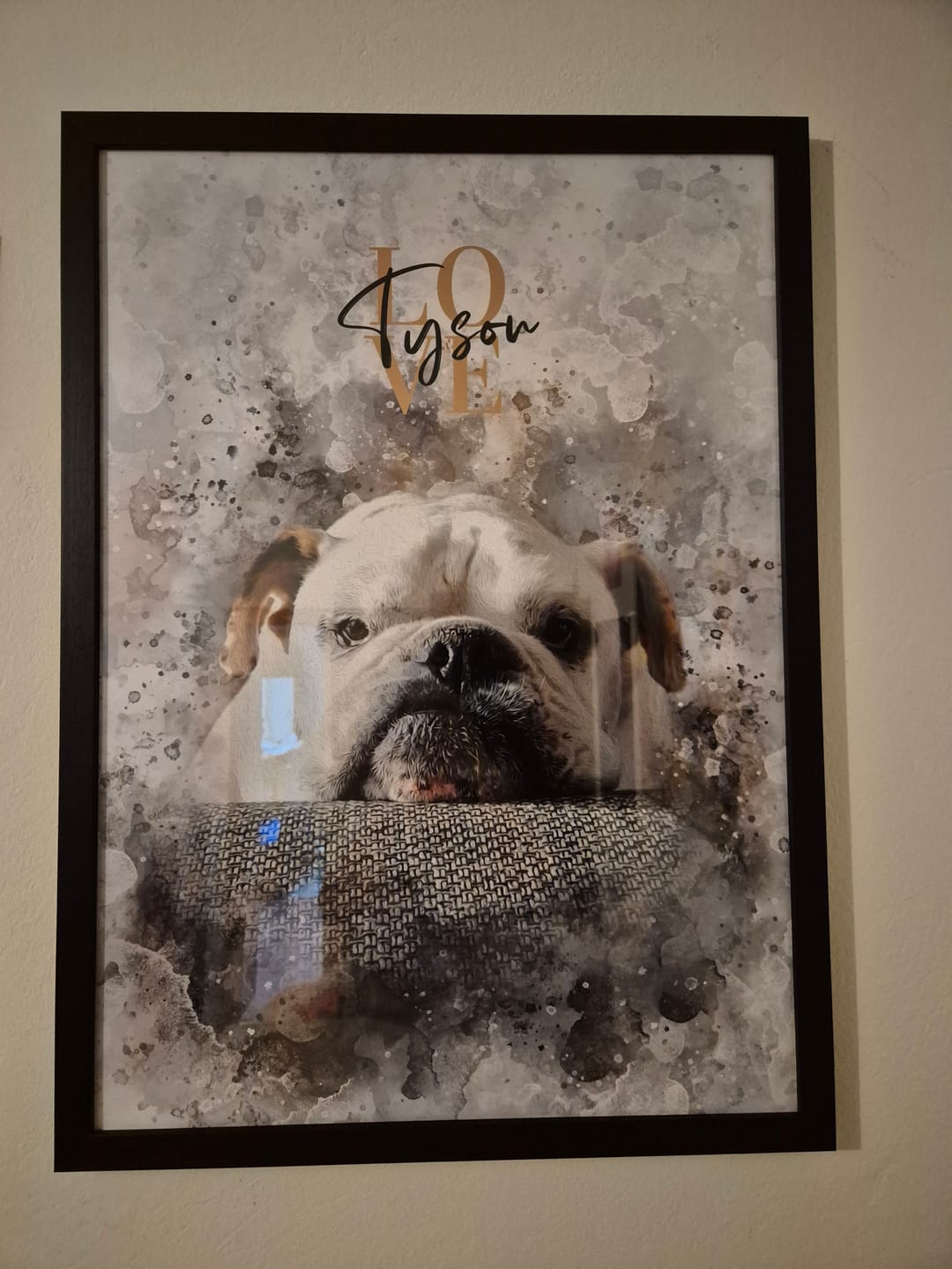 Customer photo review of Personalisiertes Portrait Poster und Leinwand - Aquarell Stil
