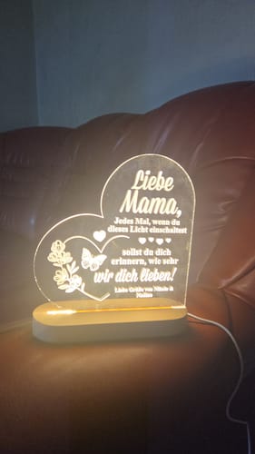 Customer photo review of Erinnerungs-Herz-LED-Lampe