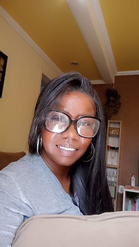 Customer photo review of Lace Front Verão Castanho Escuro Repartição Livre 13x4