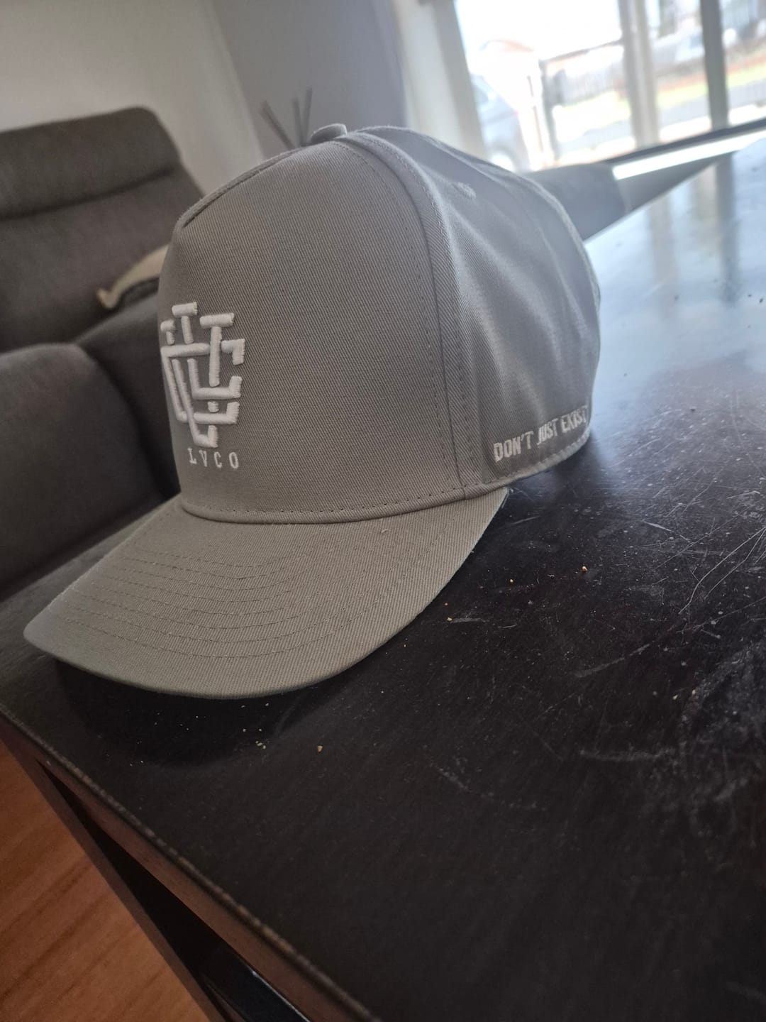 Customer photo review of LVCO "Grey" A-Frame LVCO Snapback