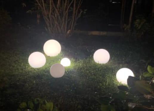 Customer photo review of GardenMate™ - Spherical Garden Light