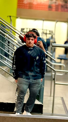 Customer photo review of Pinstripe Sweats