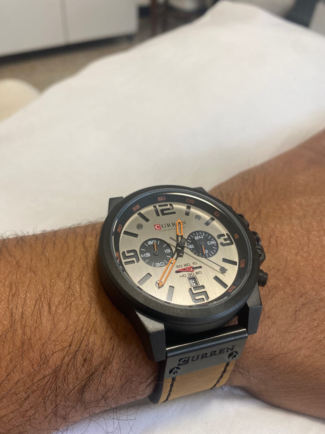 Customer photo review of Curren Sofia® orologio uomo pelle