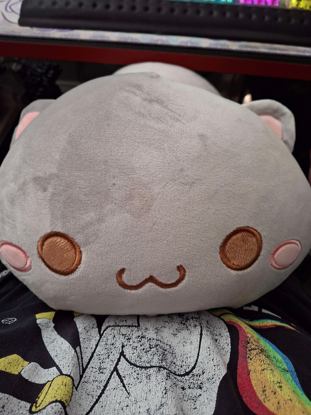 Customer photo review of Kawaii Lying Cat Plush (4 VARIANTS, 3 SIZES)