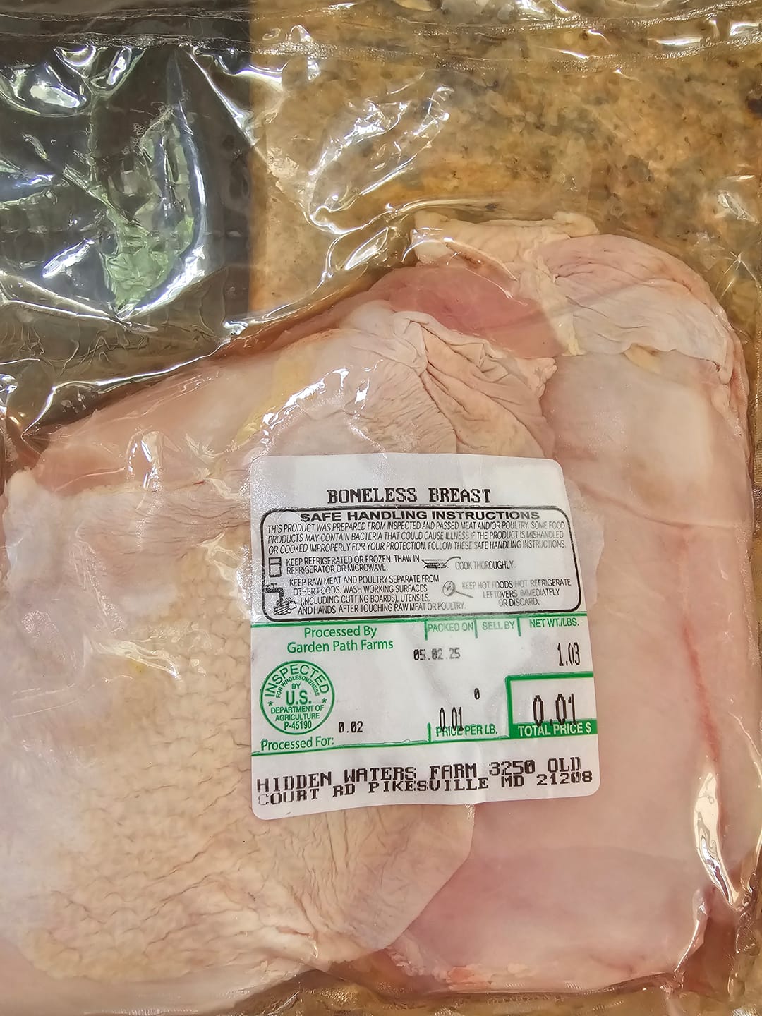 Customer photo review of Chicken Boneless Breast