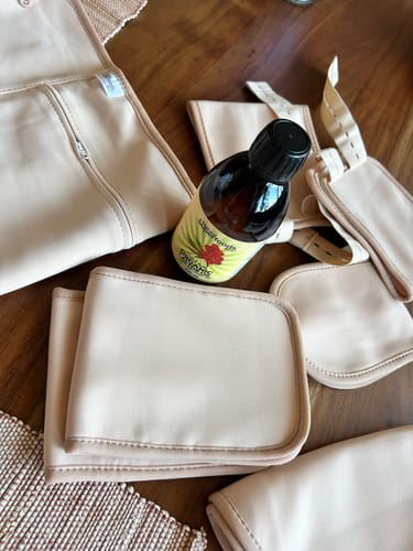 Customer photo review of Organic Castor Oil + Cotton Body Wraps Bundle