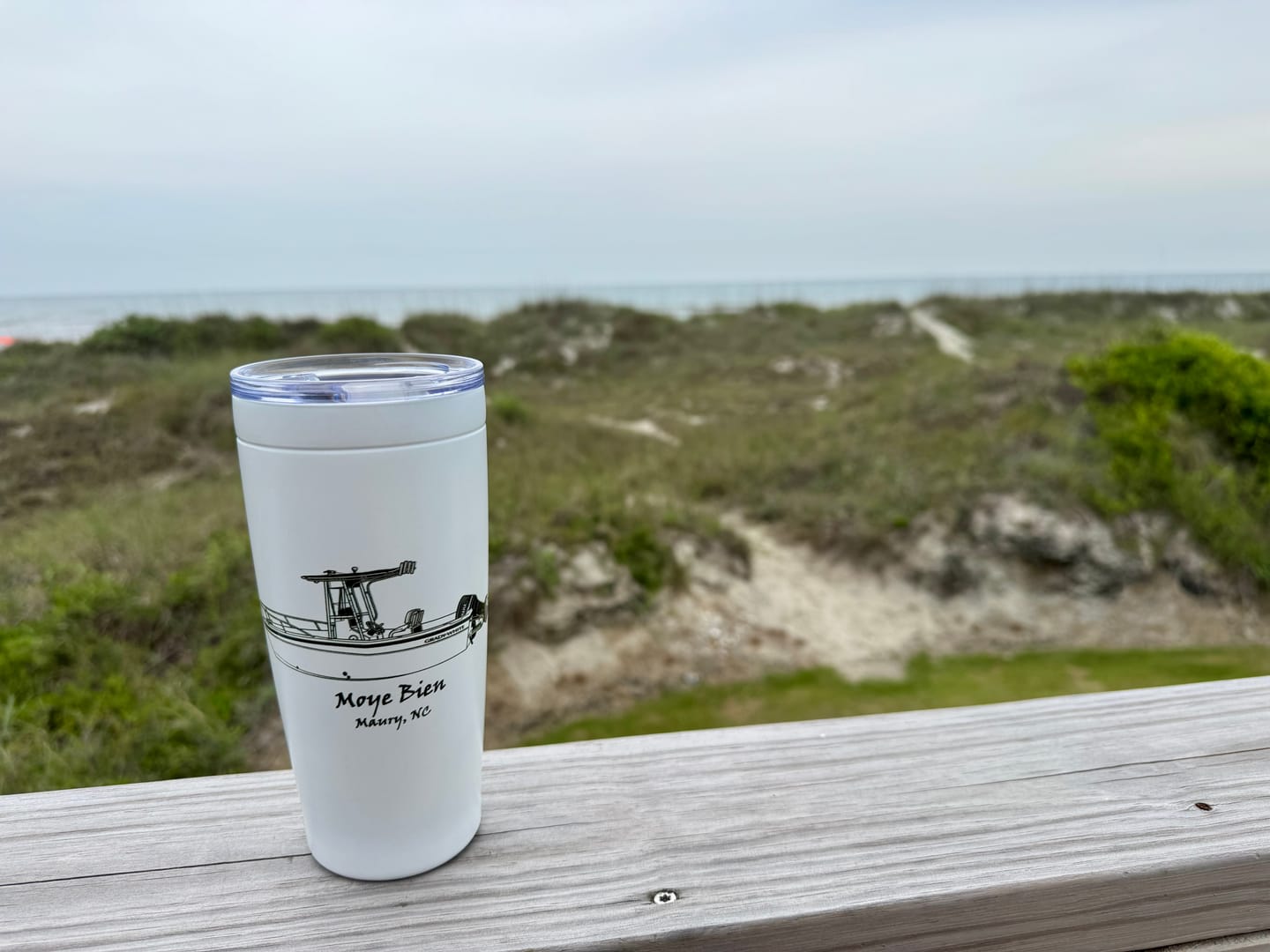 Customer photo review of Custom 20 oz. Stainless Steel Boat Tumbler