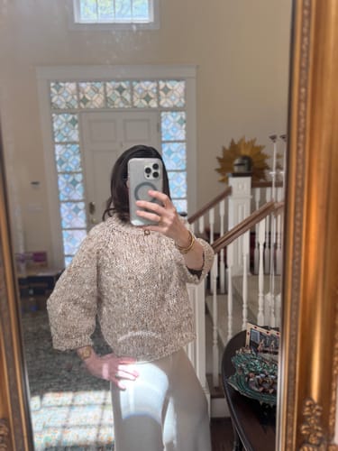 undefined review of Mabel Mockneck Sweater | Light Beige | Wool Blend image 1 out of 1
