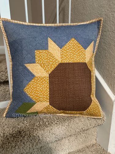 Customer photo review of Sunflower Pillow Kit