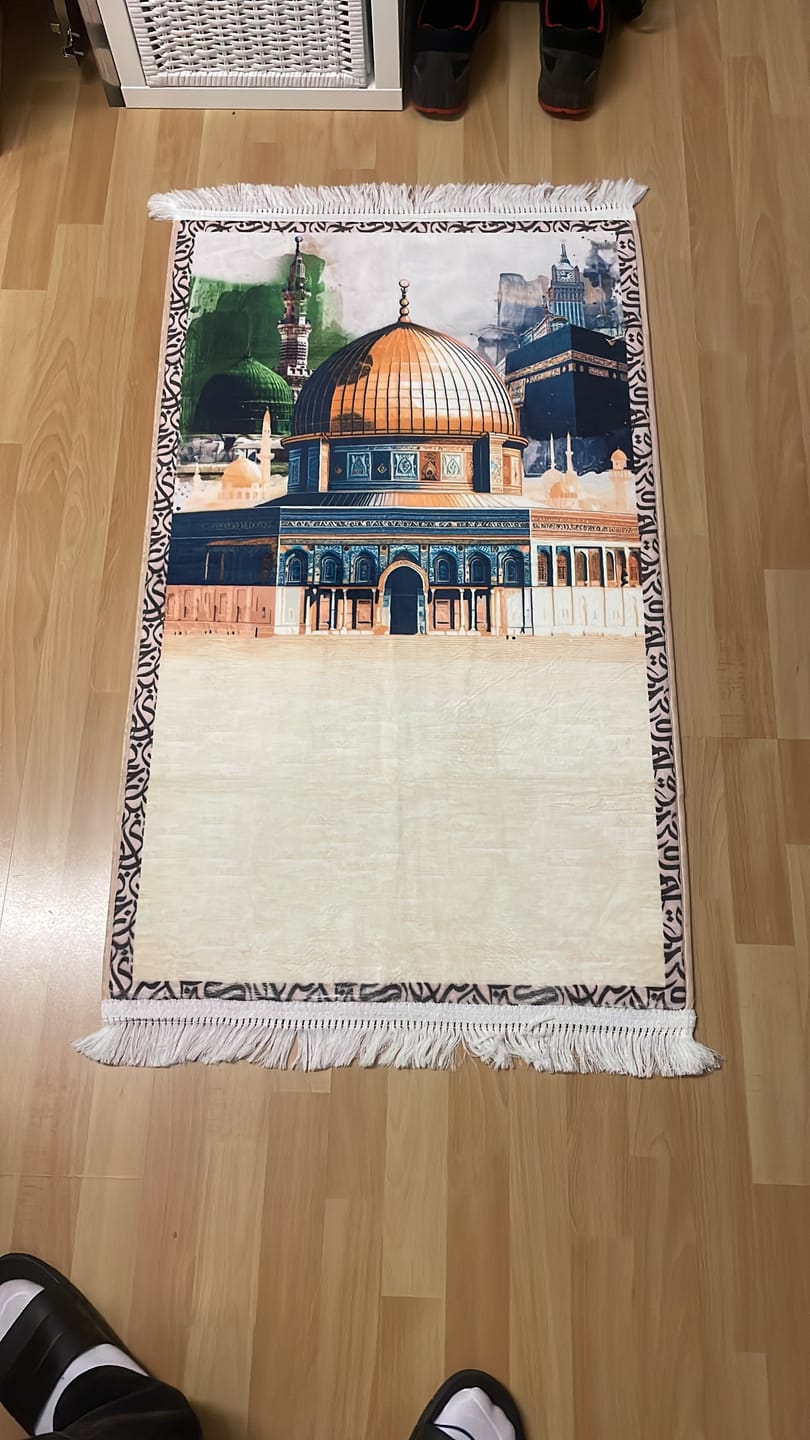 Customer photo review of Al-Haramain & Al-Aqsa  Padded Prayer Mat