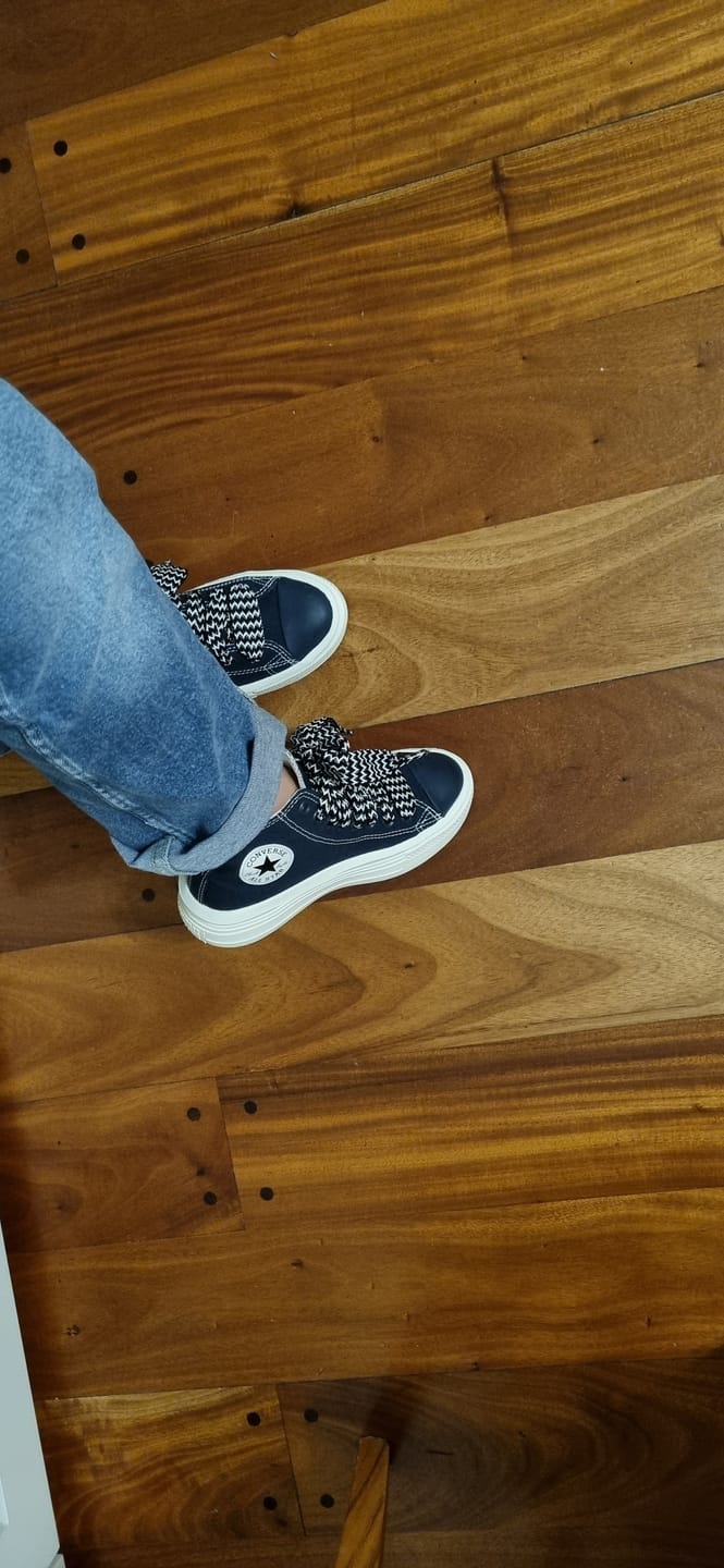 Customer photo review of Zapatillas Converse Chuck Taylor Move Hi Platform Azul Blanco