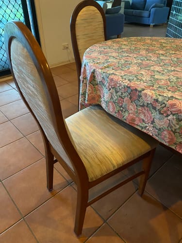 Customer photo review of Rectangular Felt Silicone Chair Leg Protectors | Extra-Durable Chair Floor Protectors