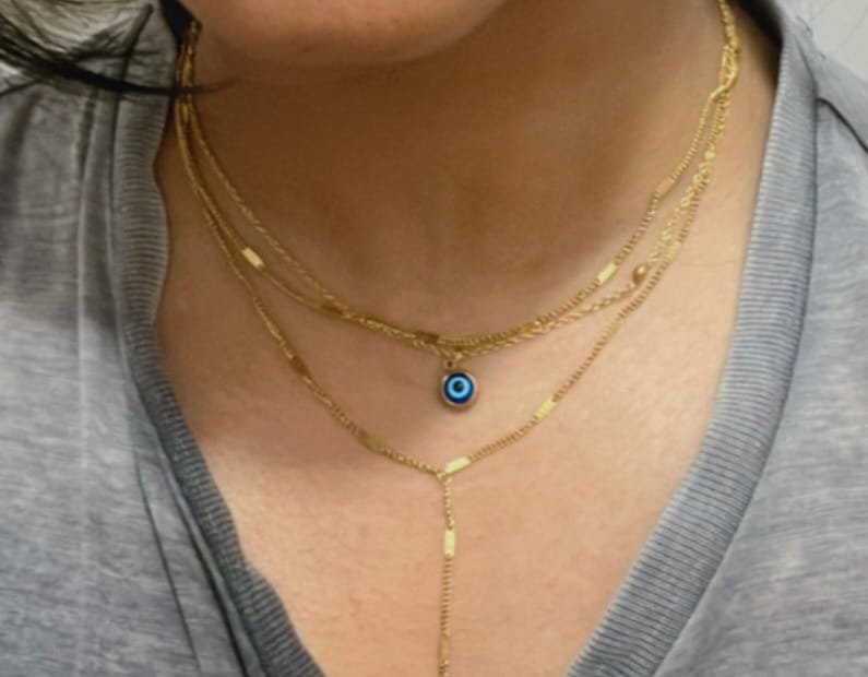 Customer photo review of Chic Layered Necklace