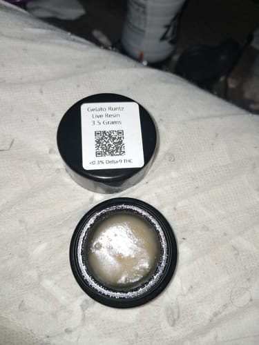 Customer photo review of Gelato Runtz Live Resin