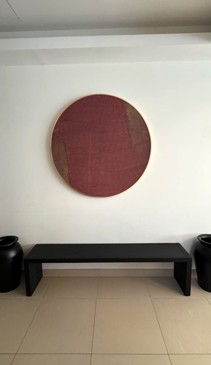 Customer photo review of Weathered Charm Circle Metal FRAME Painting 120*120cm SOASAMPLE017