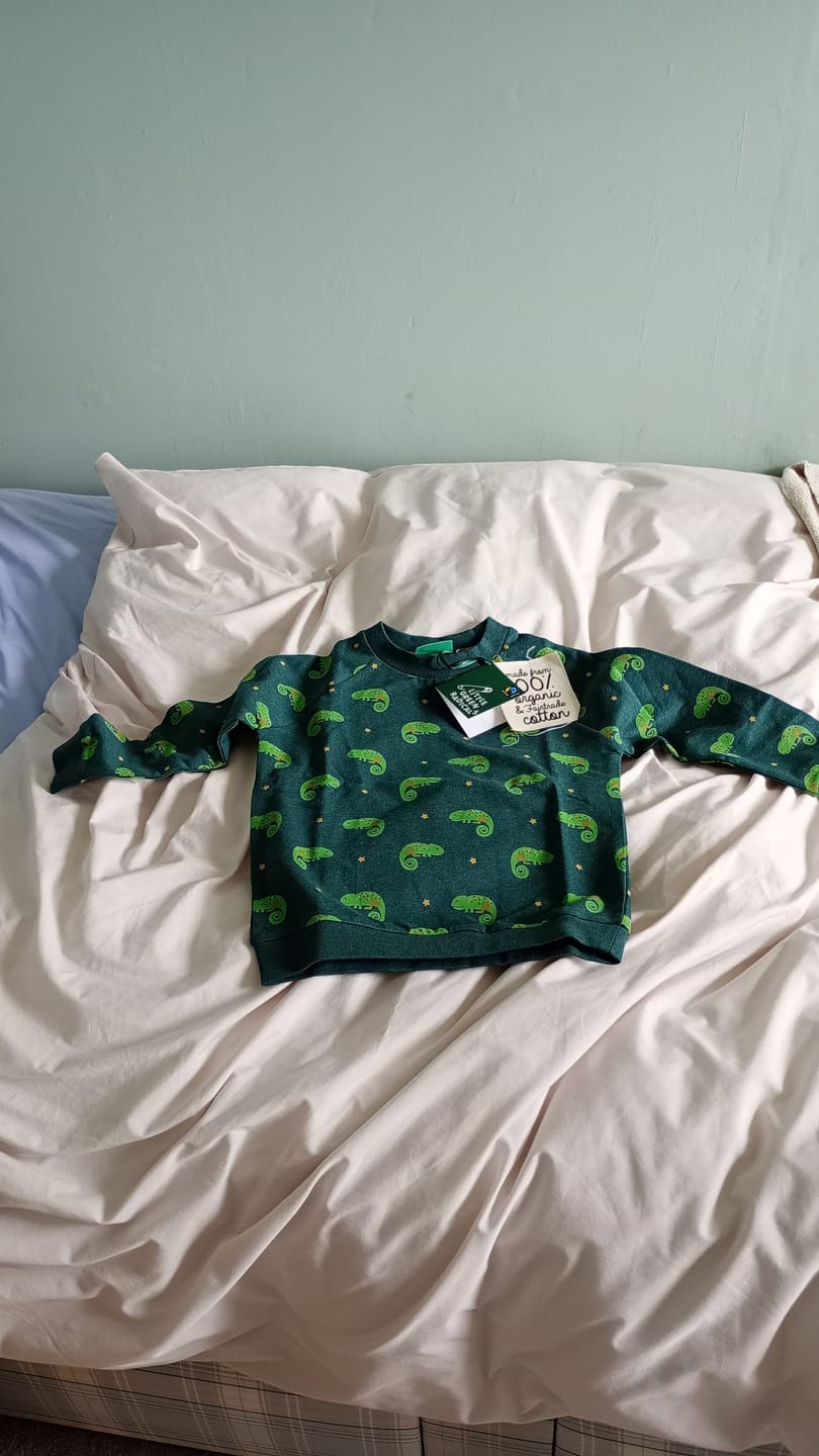 Customer photo review of Little Lizard Marl Raglan Sweatshirt
