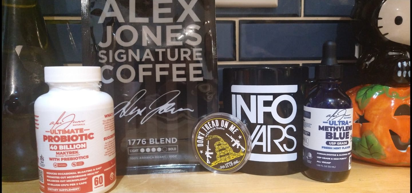 Customer photo review of Alex Jones VIP Club - #1 Way To Keep Alex On Air