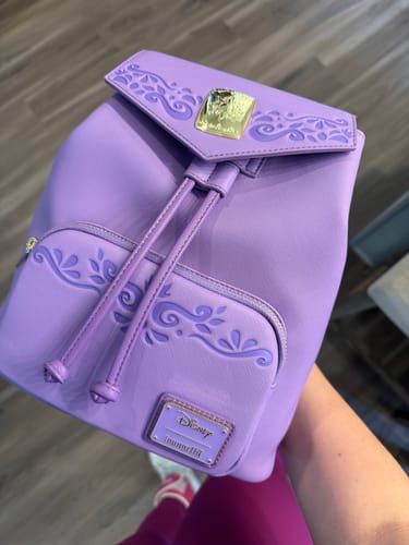 Customer photo review of Loungefly Disney Tangled Rapunzel Lantern Drawstring Mini Backpack