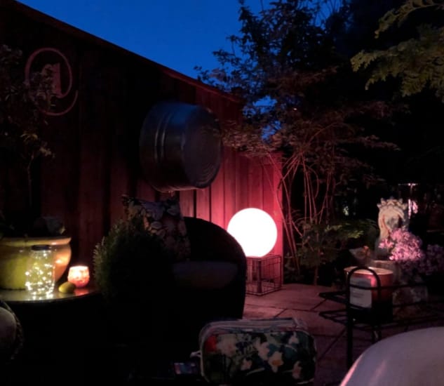 Customer photo review of GardenMate™ - Spherical Garden Light