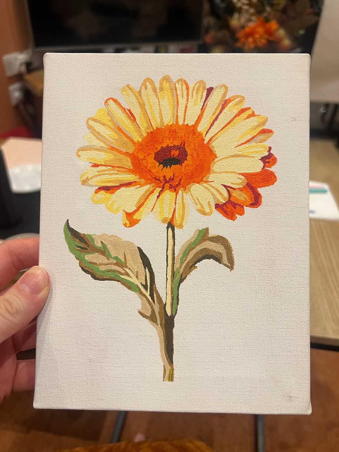 Customer photo review of Set of 6 Mini Paintings - Flowers