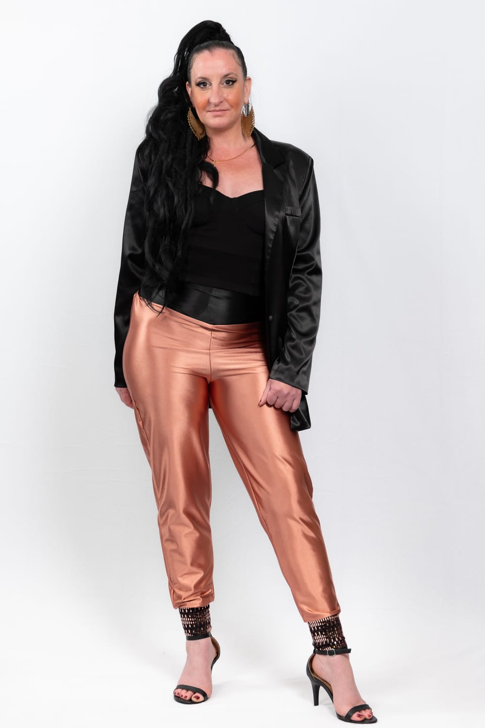 Customer photo review of Shiny Nylon Spandex