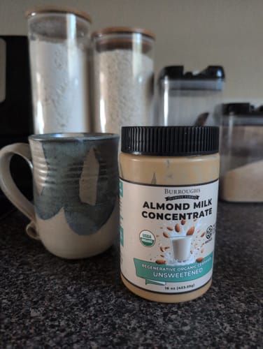 Customer photo review of Regenerative Organic Almond Milk Concentrate