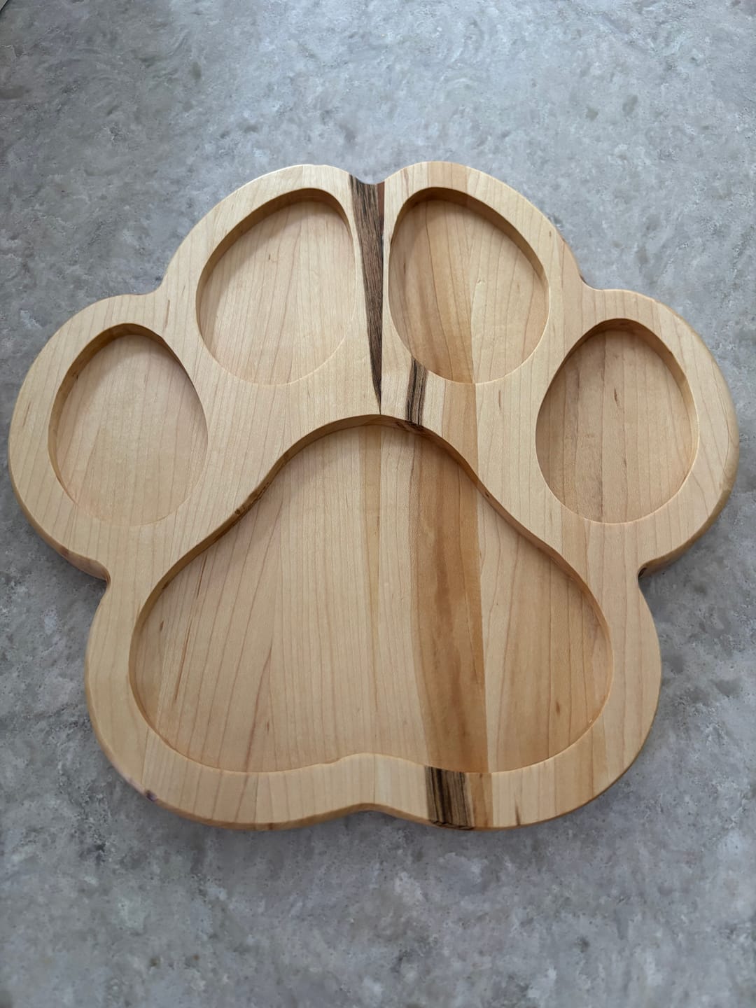 Customer photo review of Dog Paw Print Tray / Inlay Acrylic Router Template