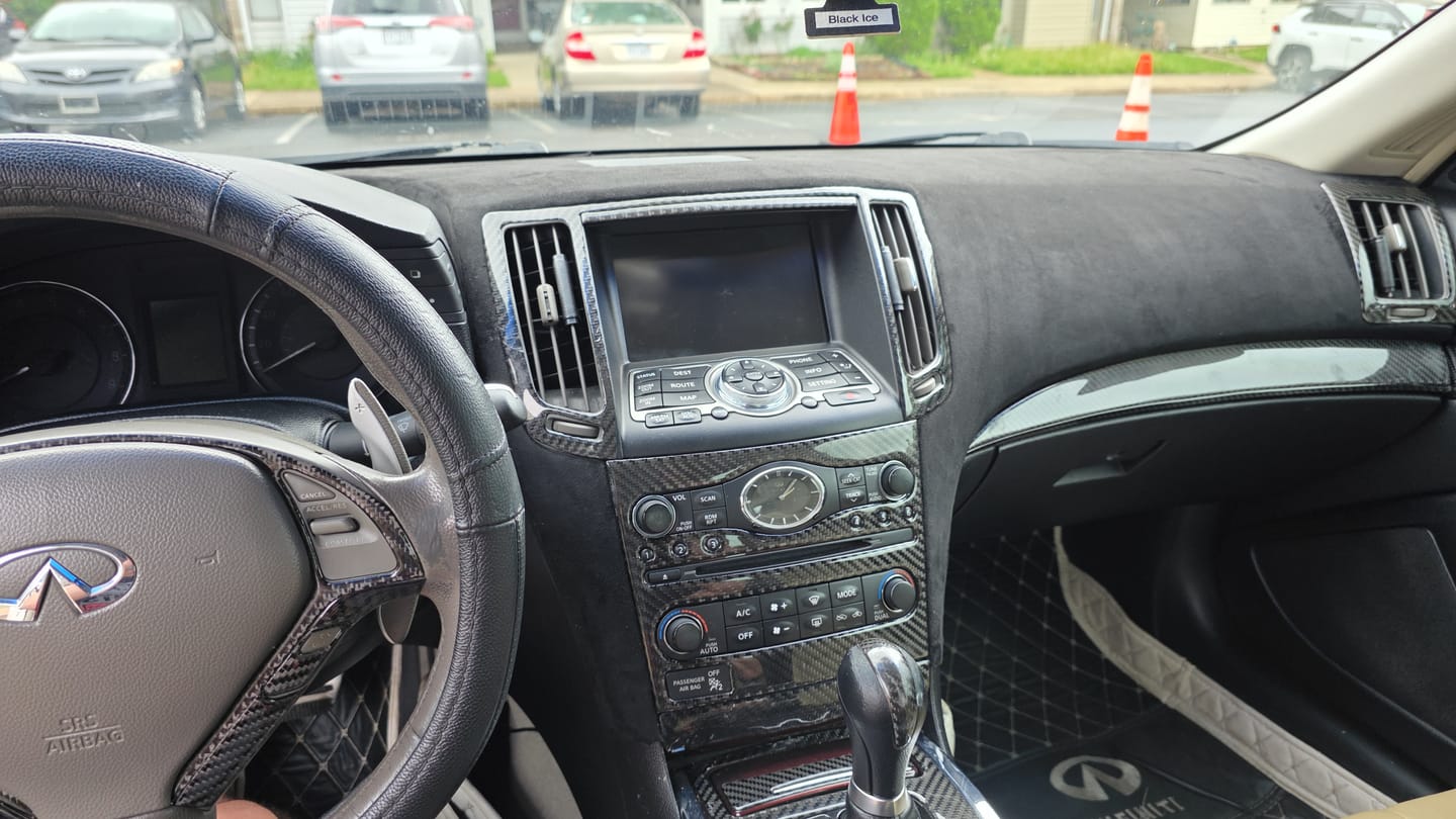 Customer photo review of Automotive Car Interior Wrap Film Black