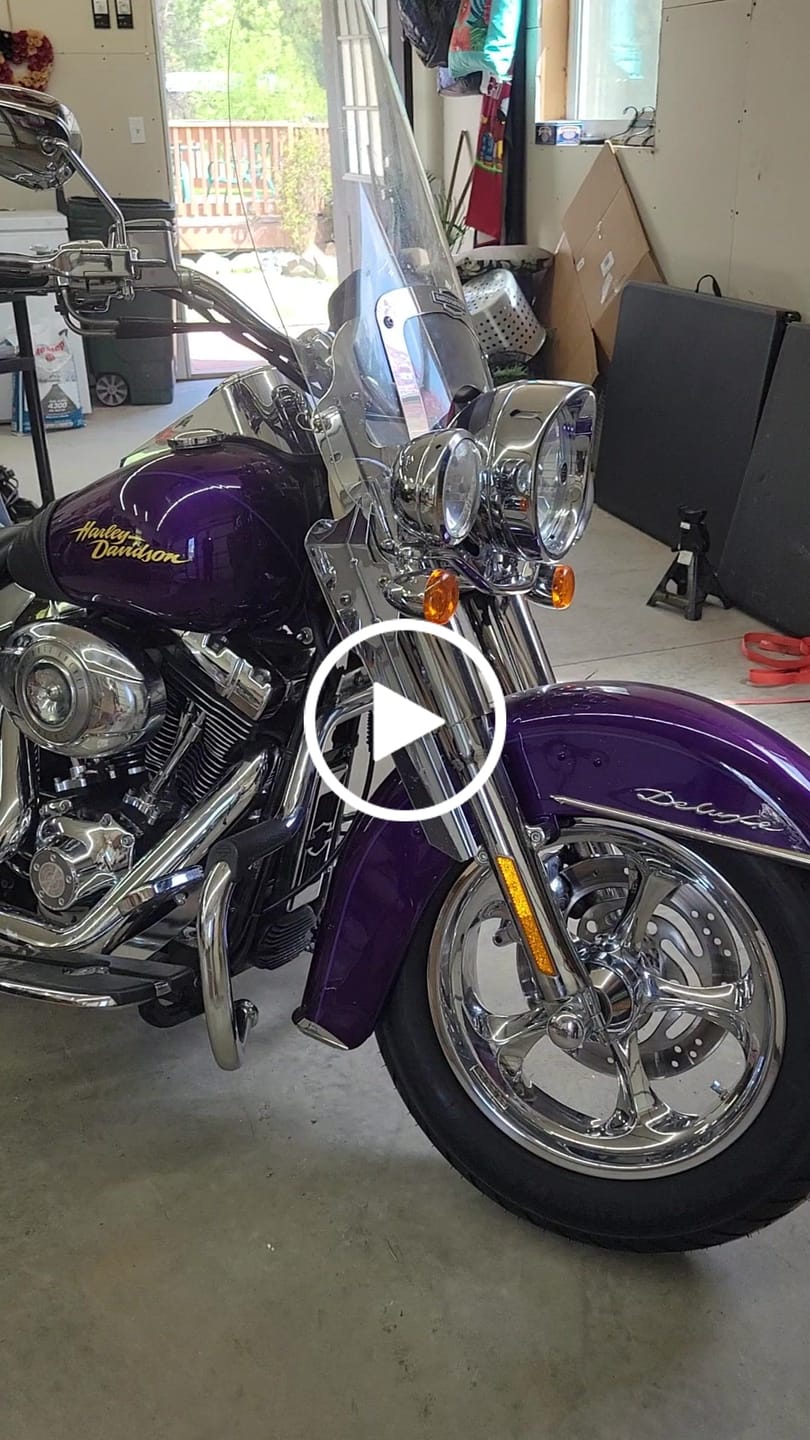 Customer video review of 35L - Legacy Extra Large Studded Leather Motorcycle Saddlebags for Harley Softail Deluxe FLSTN/I